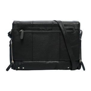 Borsa a tracolla uomo in vera pelle - Modello Umbria Prime - 40.0 x 26.0 x 12.0 cm