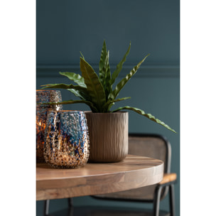 J-Line cache-pot Gen - céramique - or/cuivre - medium - 2 pièces - Ø 15 cm