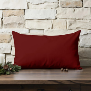 Housse de coussin 100% Rouge Uni30x50