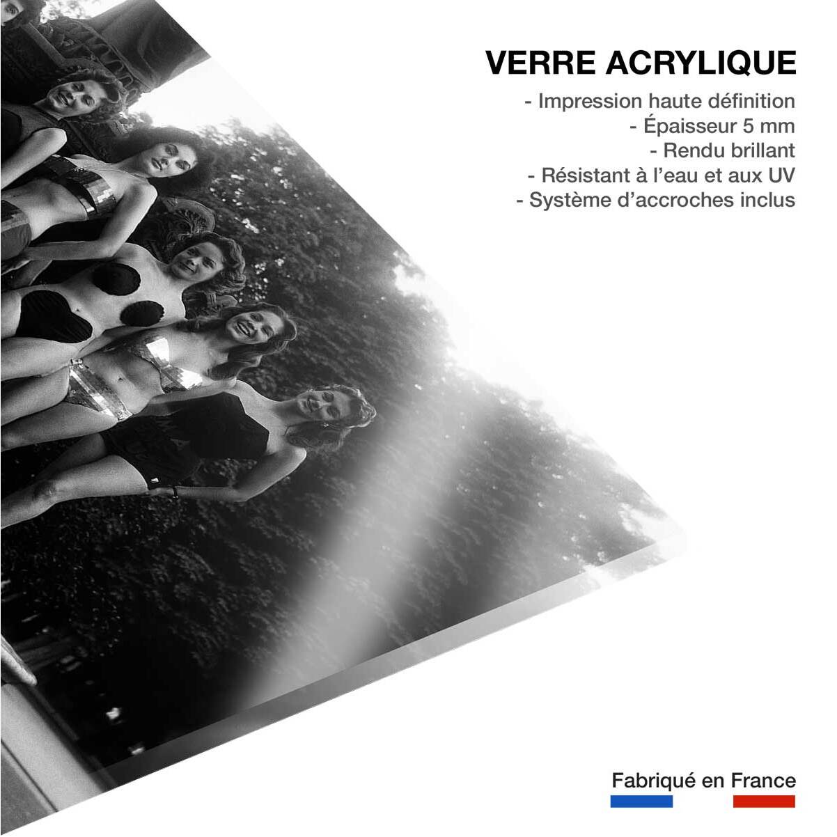 Tableau noir et blanc Liberté - 1956 Tableau plexiglas