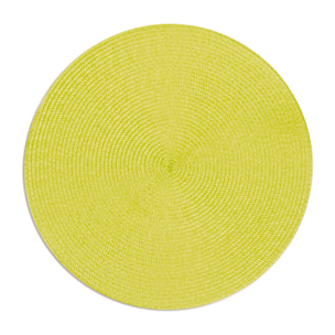 Set de 6 sets de table ronds Excelsa – Round, Polypropylène Vert