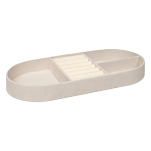 Boîte à bijoux Enya velours beige L255cm
