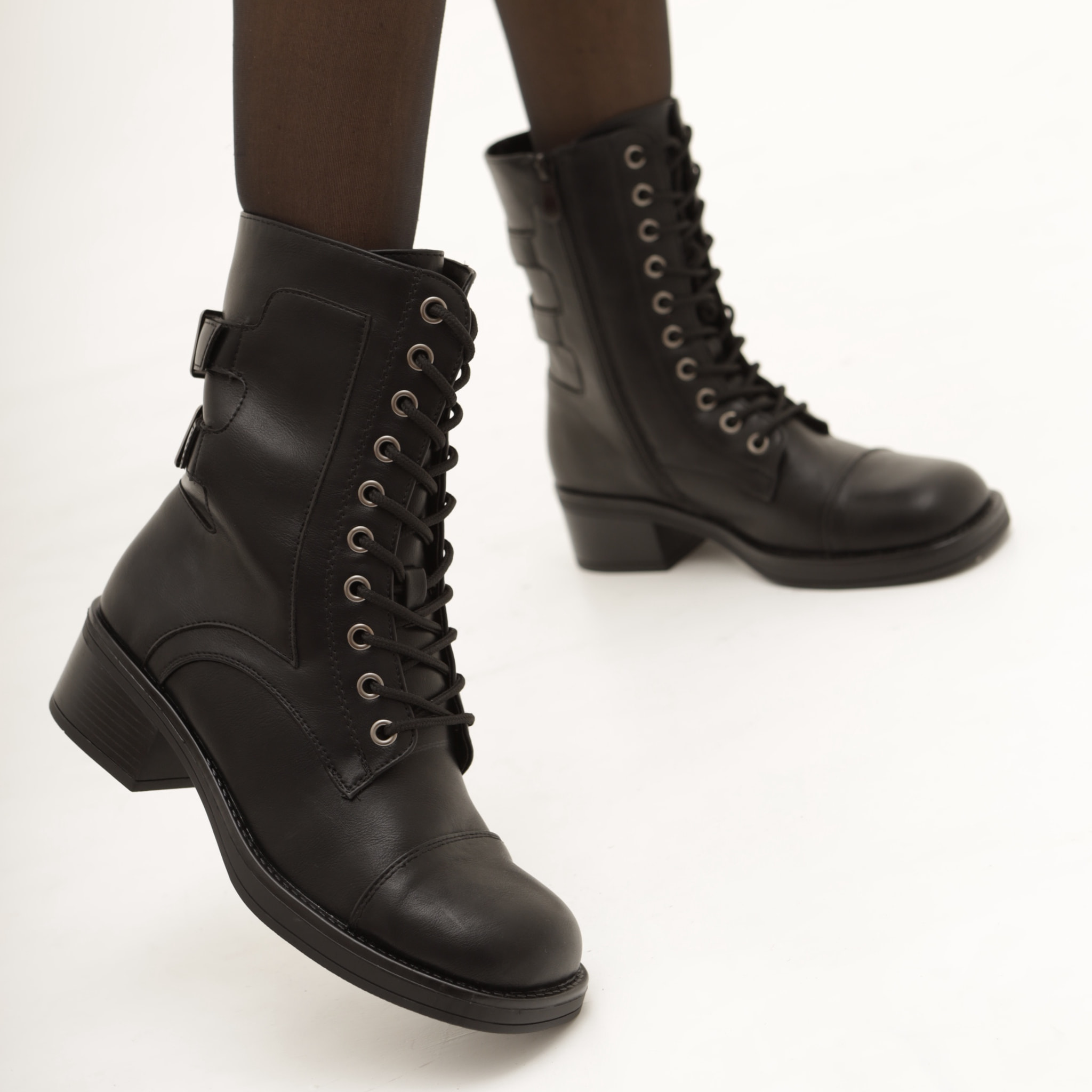 ANFIBIO CON FIBBIE POSTERIORI NERO