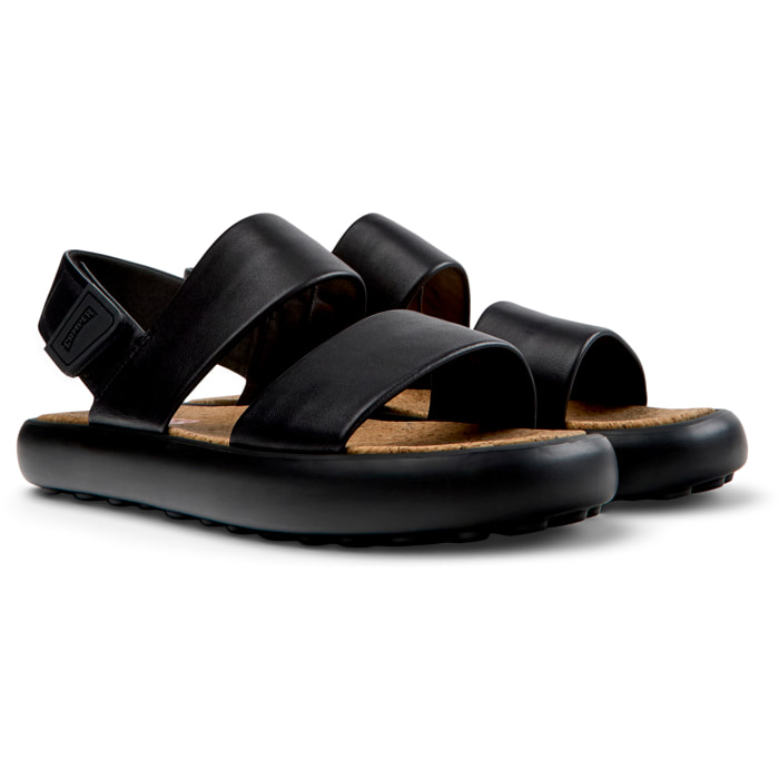 Sandalias - CAMPER Pelotas Flota Sandal - Negro - Cuero liso
