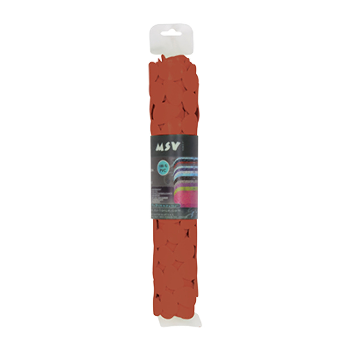 Tapis antidérapant fond de douche PVC 53x53cm Terracotta MSV