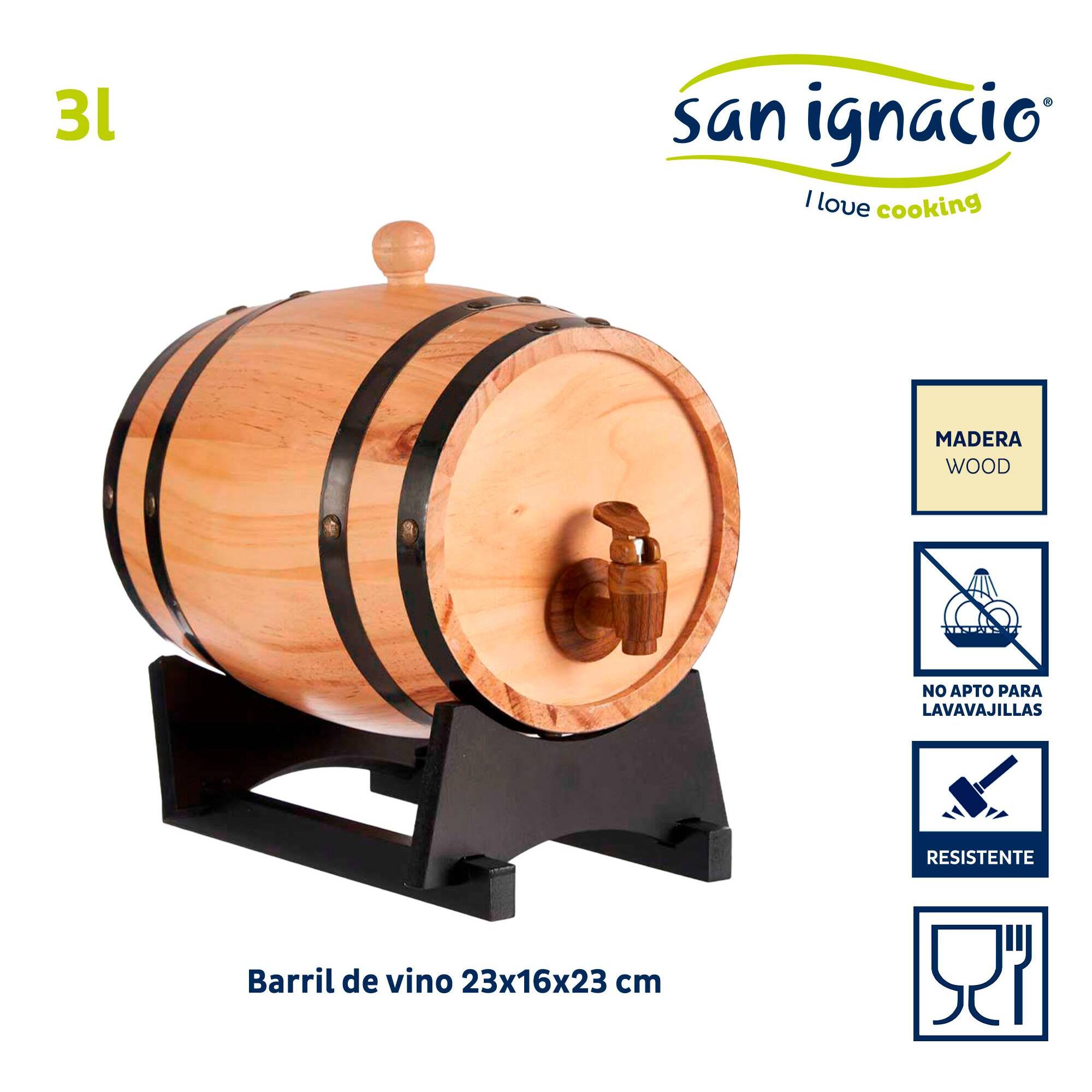 Barril de vino 3 ltr colección kinvara