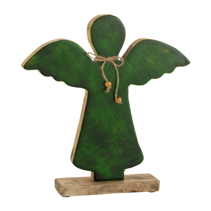 J-Line figurine Engel Op Voet Vernist - bois - vert - large