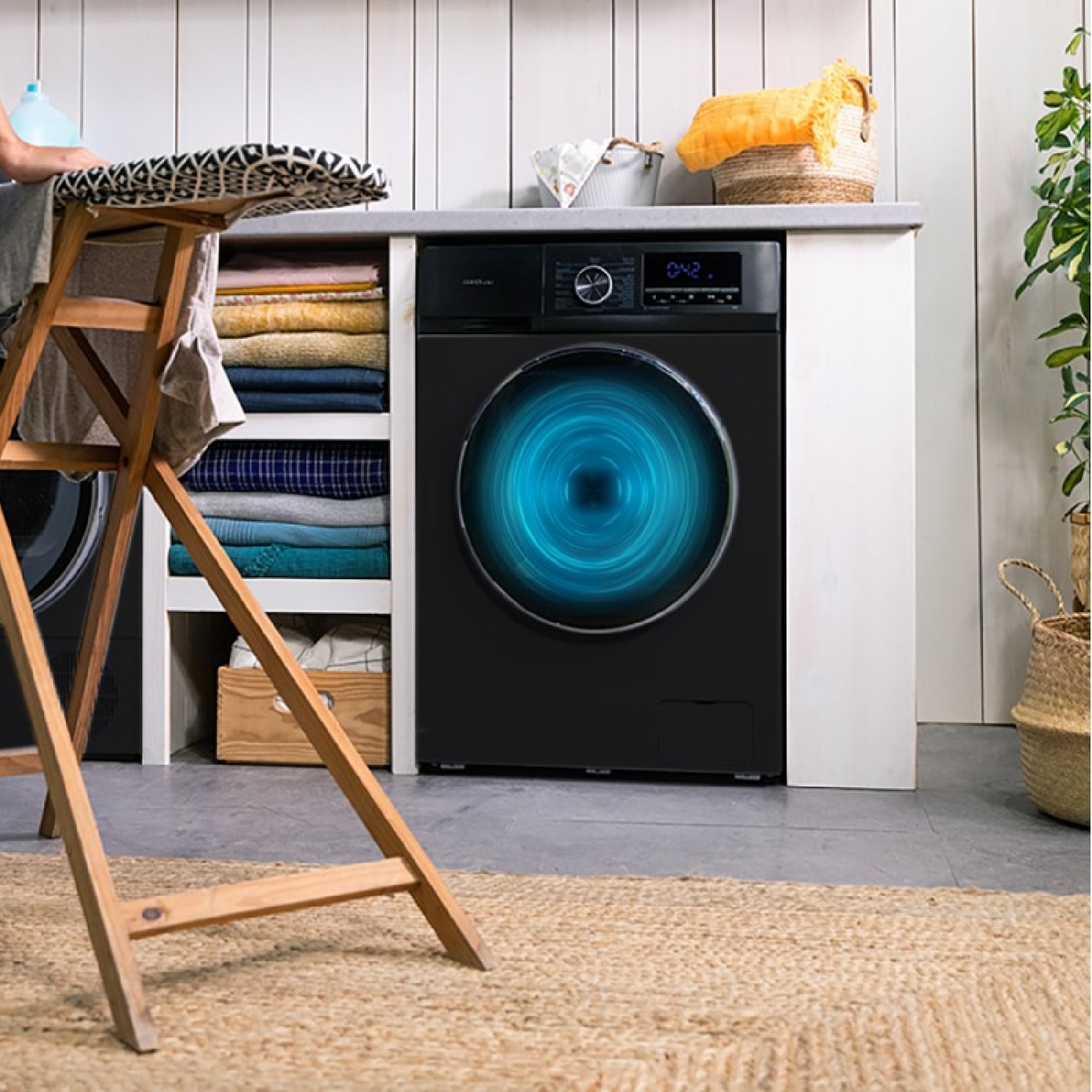 Cecotec Lave-linge Bolero DressCode 8500 Inverter Steel A