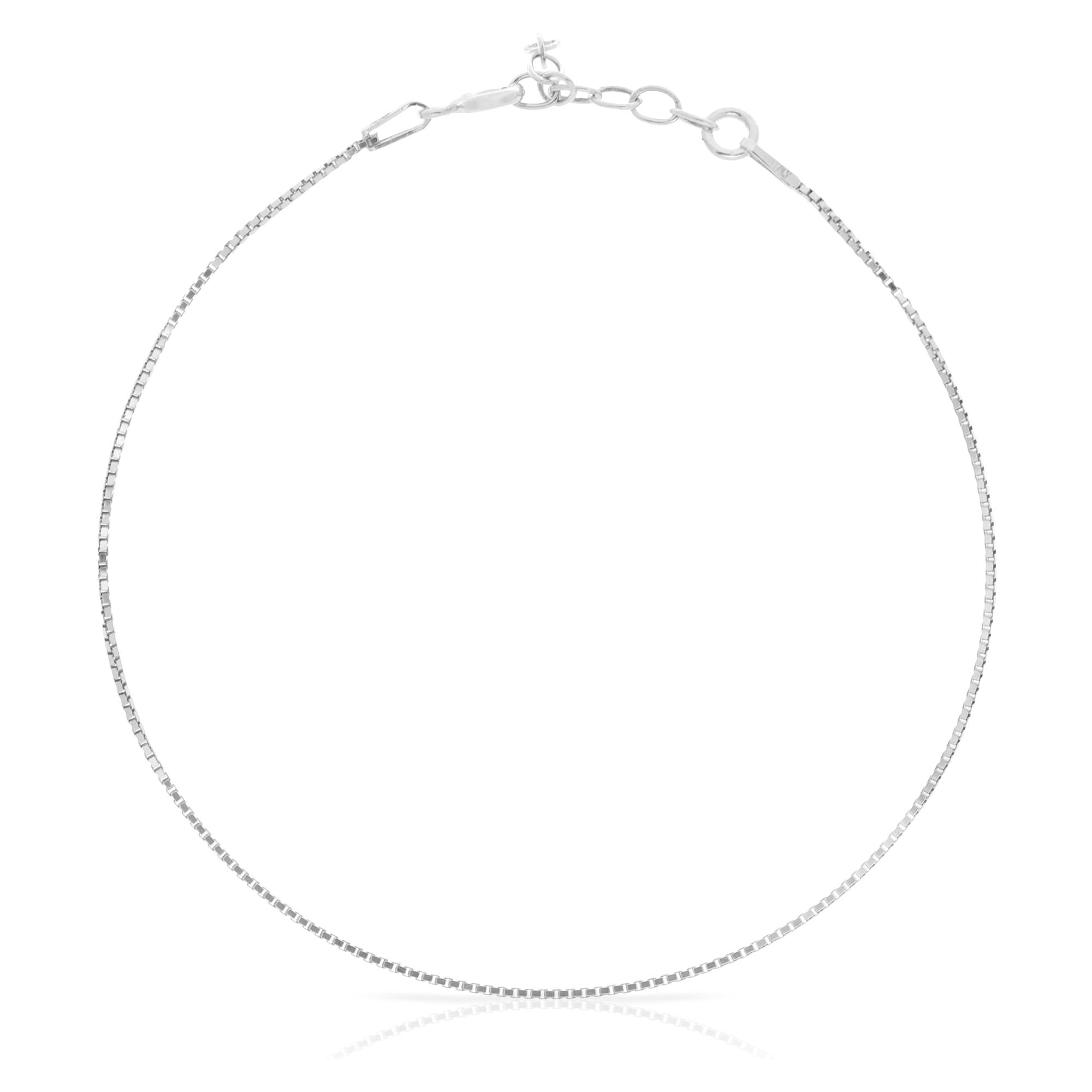 Bracciale in filo d'argento 925 con catenaria veneziana