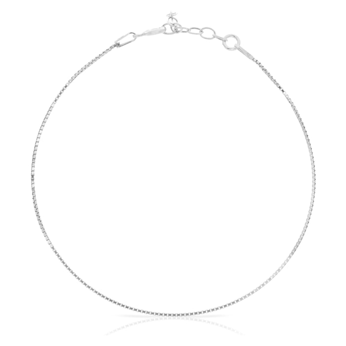 Bracciale in filo d'argento 925 con catenaria veneziana