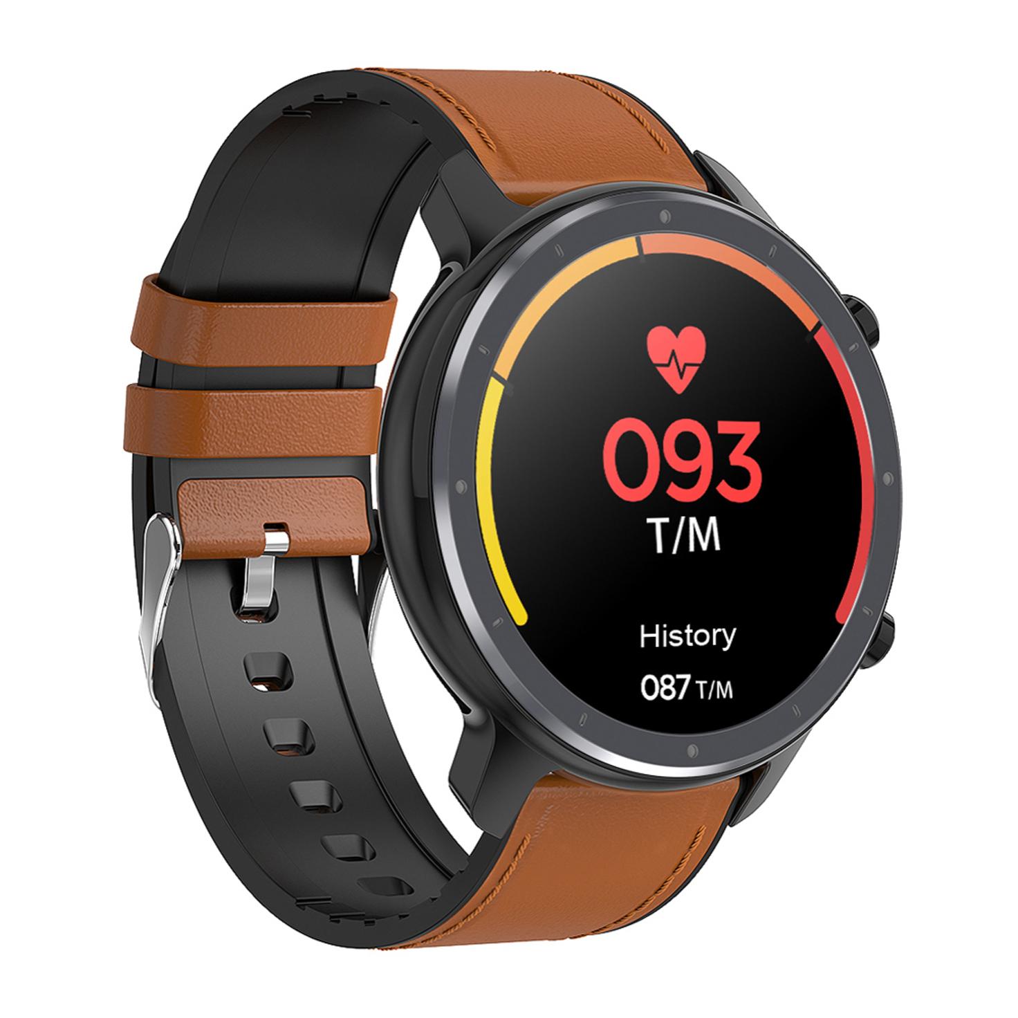 Smartwatch L11 con ECG, monitor de tensión y O2 en sangre. Modos deportivos. Notificaciones de aplicaciones. Correa de acero.