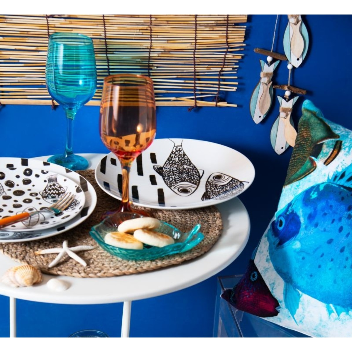 Set de 6 verres à vin Excelsa – Color Wine, Verre Bleu 50 cl