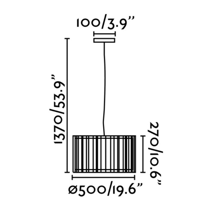 LINDA Colgante blanco