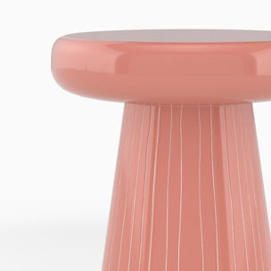 Table d'appoint ronde en métal rose D40 cm - Adélie