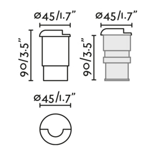 KANE-1 LED Encastrable nickel