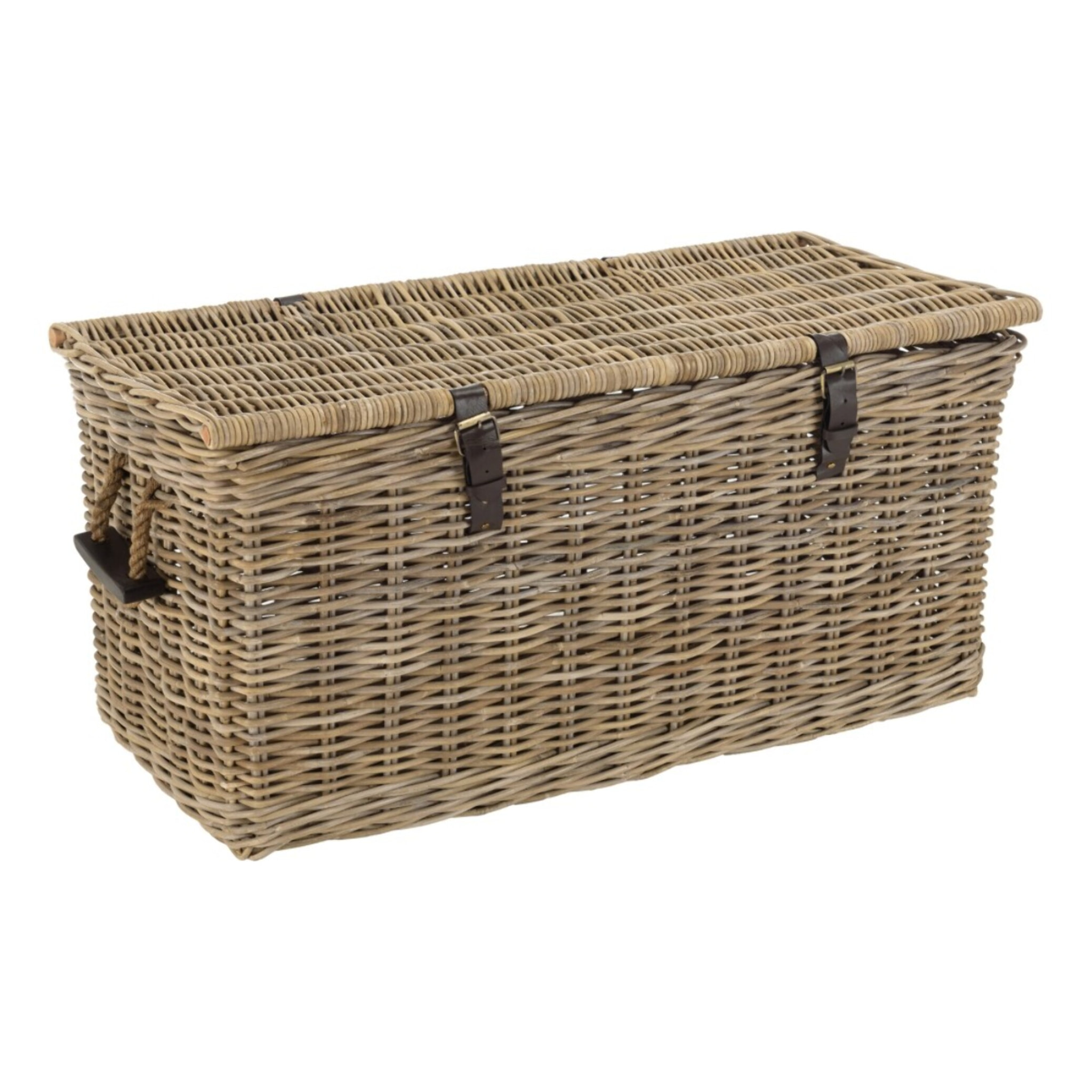 KALLY - Coffre de rangement en kubu naturel 100cm