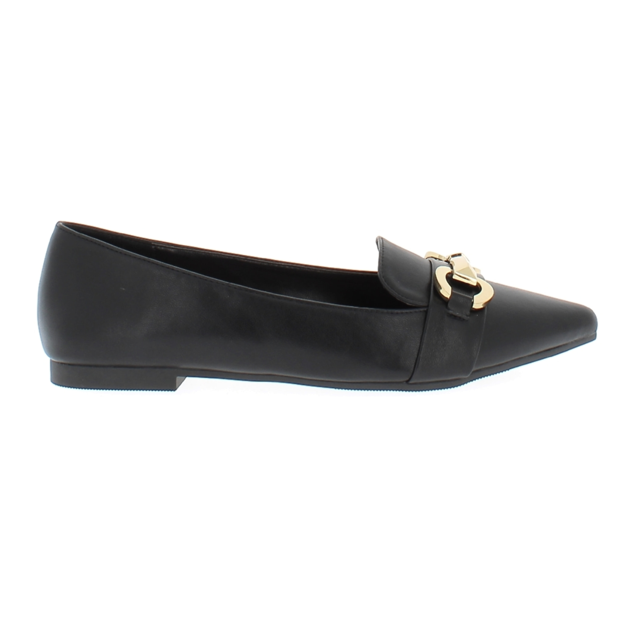 Marina Galanti Scarpe Donna Ballet Flat with Gold Horsebit MG W24A036 Black