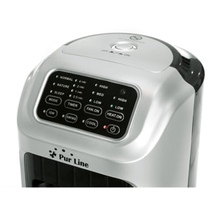 Rafraichisseur d'air par évaporation à débit élevé et chauffage