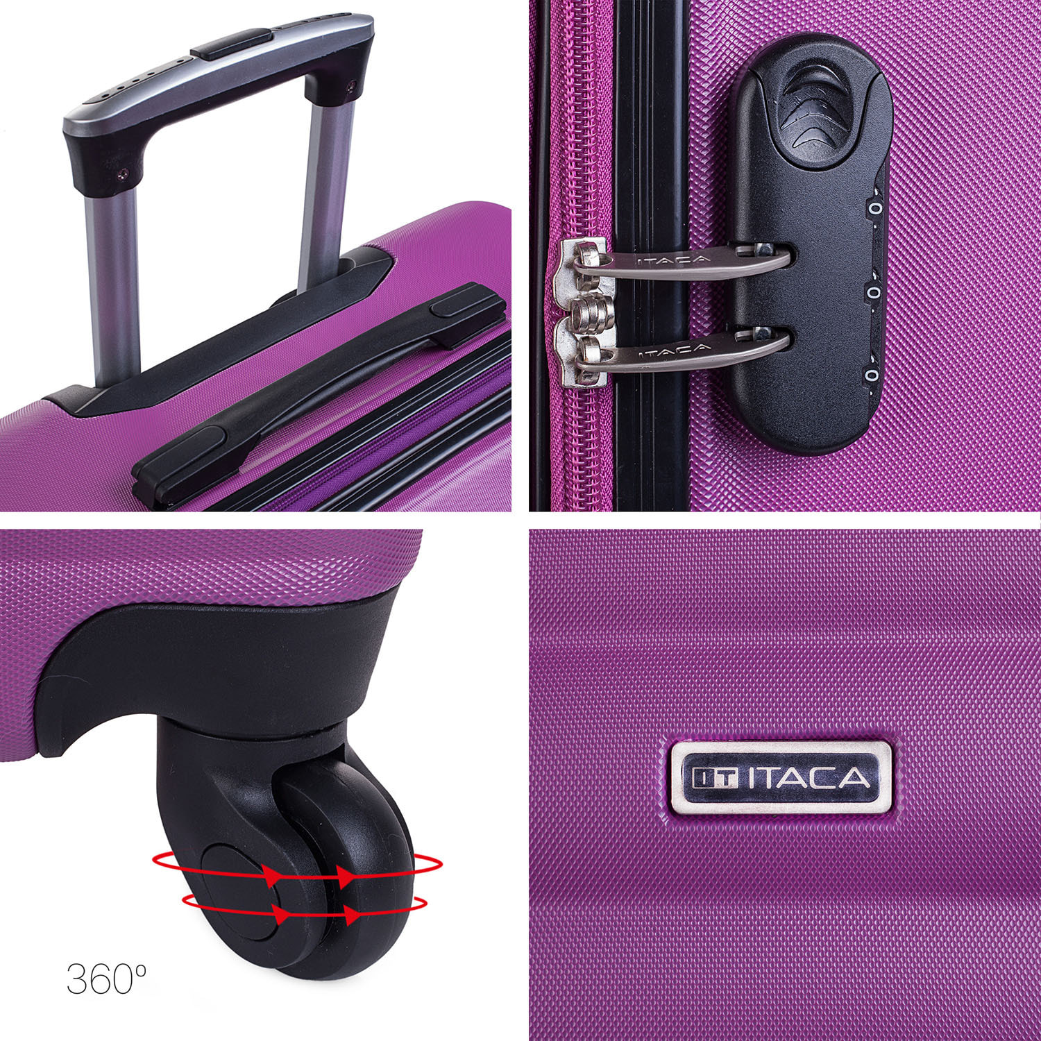Maleta Cabina Itaca Simoa Morado
