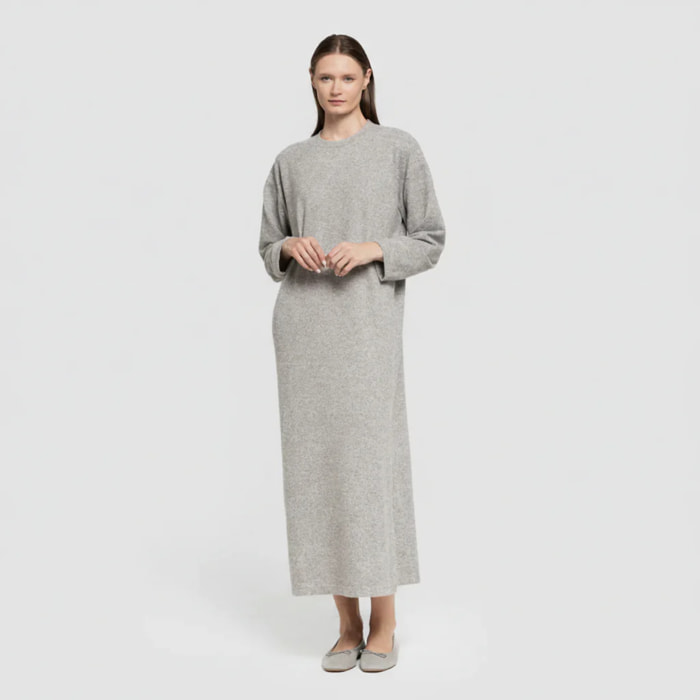 Vestido midi manga larga new punto extra suave
