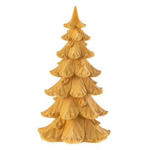 J-Line décoration sapin de Noël - polyrésine - ocre - small