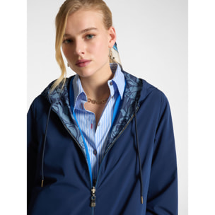 Elena Mirò - Wind jacket reversibile - Blu