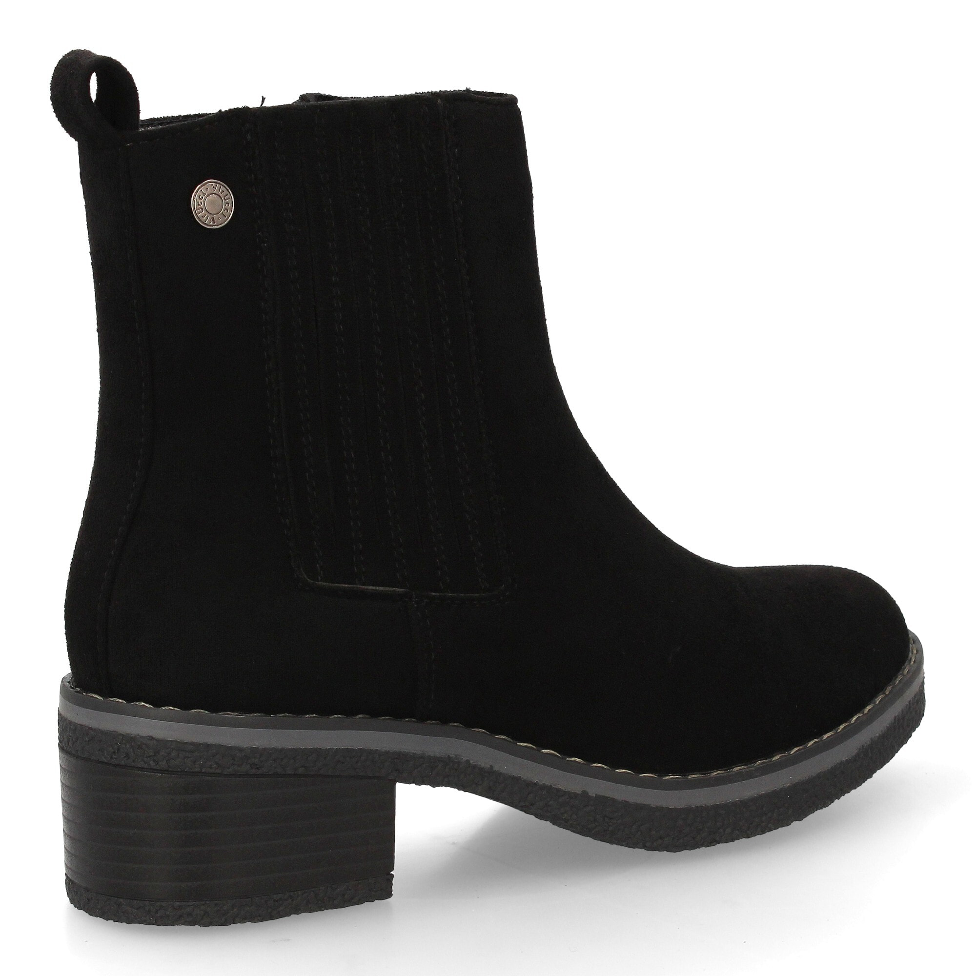 Botín mujer con tacón cierre elástico