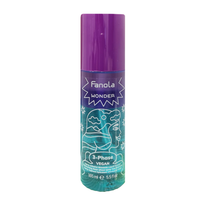 FANOLA Wonder 3 Phase Vegan Spray Trifásico Hidratante Trifásico Cabello y Cuerpo 165ml