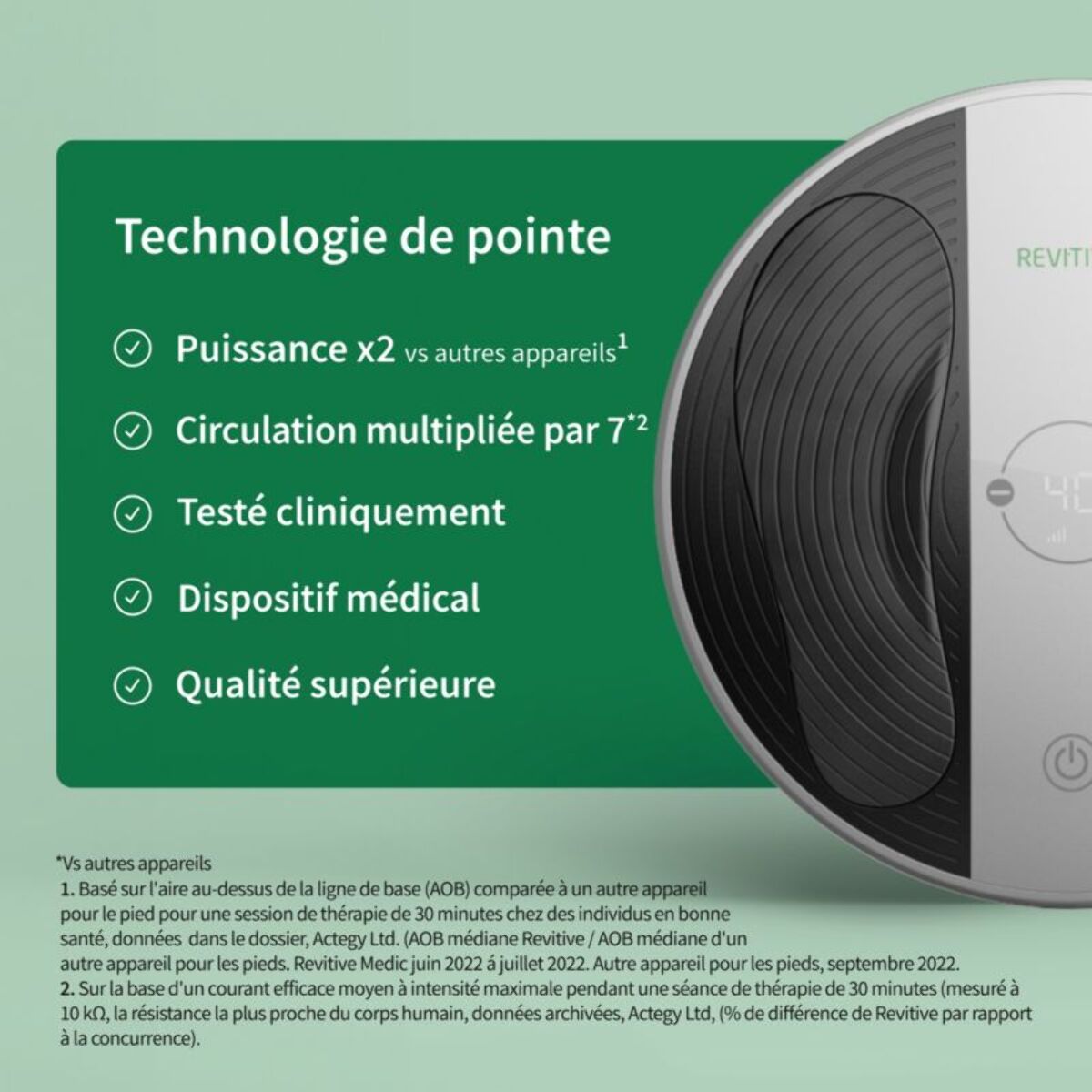Stimulateur circulatoire REVITIVE Pro santé