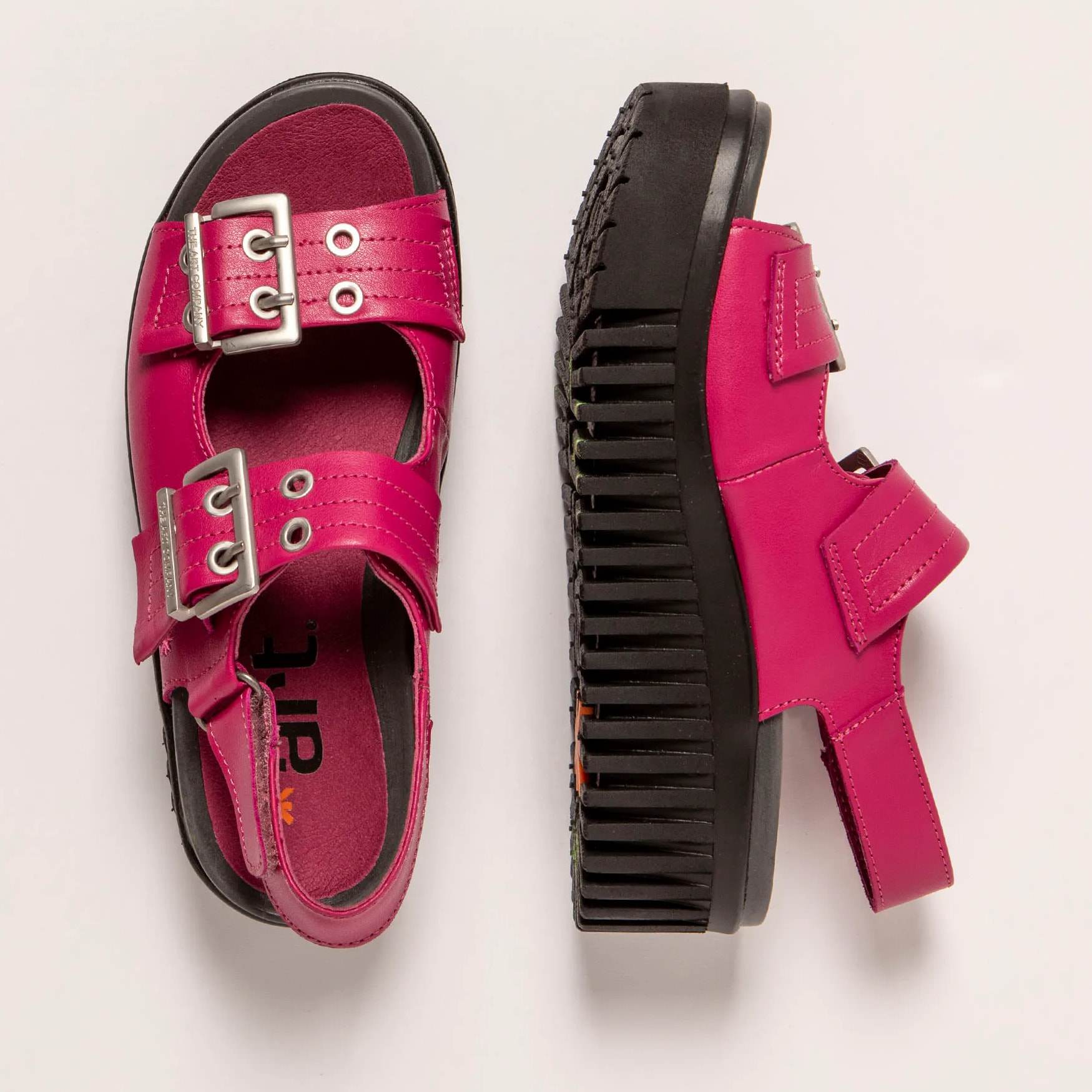 Sandalia de cuña 1579 NAPPA FUXIA/BRIGHTON color Fuxia