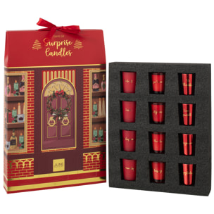 J-Line bougie parfumée Surprise Window - corail/mix - 12 bougies