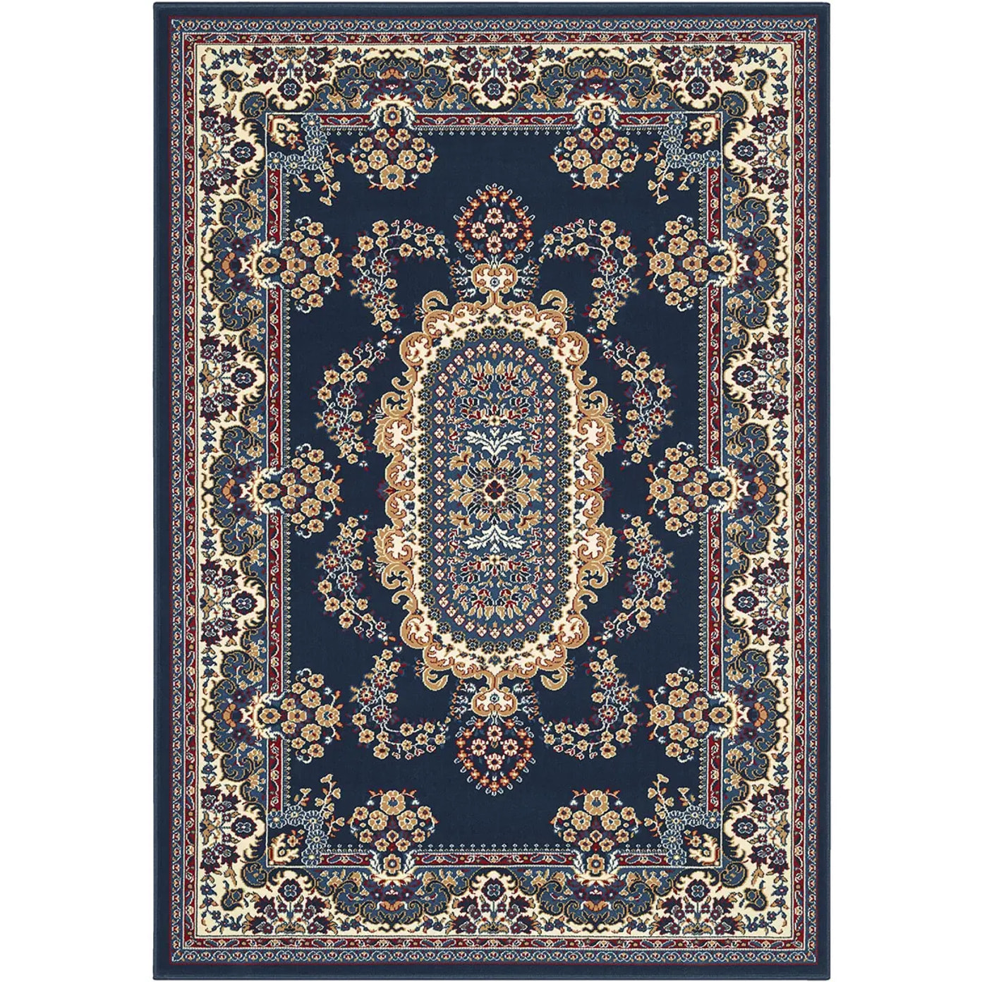 Tappeto Orientale Stile Persiano Blu