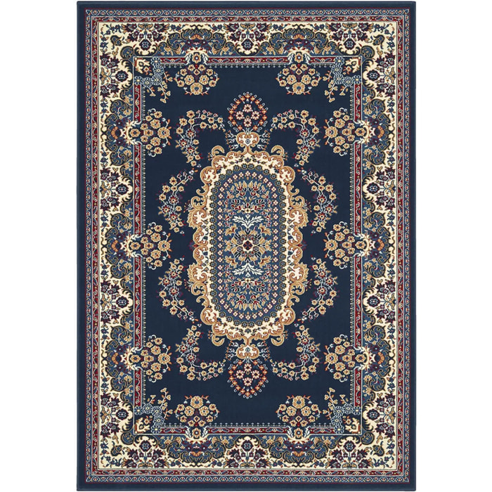 Tappeto Orientale Stile Persiano Blu