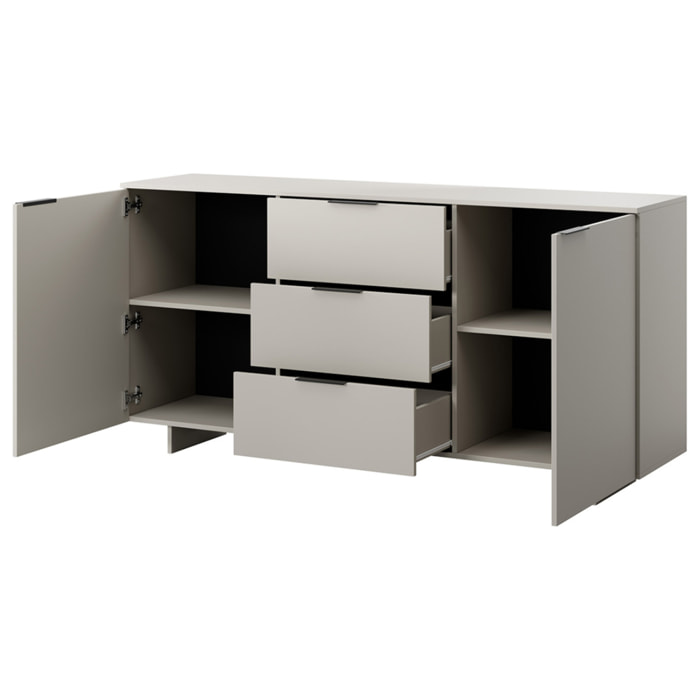 Canterbury - buffet bas - beige - 3 tiroirs et 2 portes - 180 cm - Beige