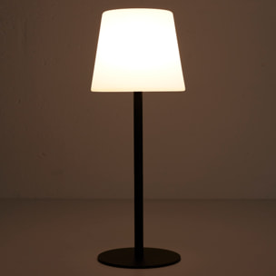 Lampe A Poser Ip44 Rechargeable H40cm Noir