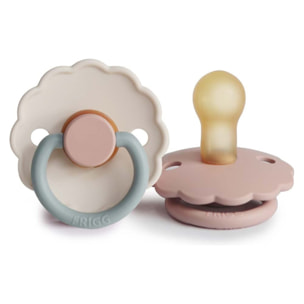 Frigg Pack 2 Chupetes Block Latex Daisy