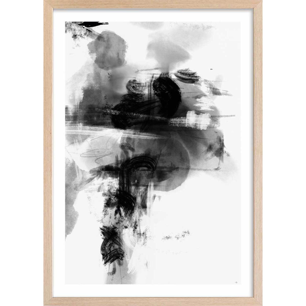 Affiche Wild play Affiche + cadre en bois - Chêne