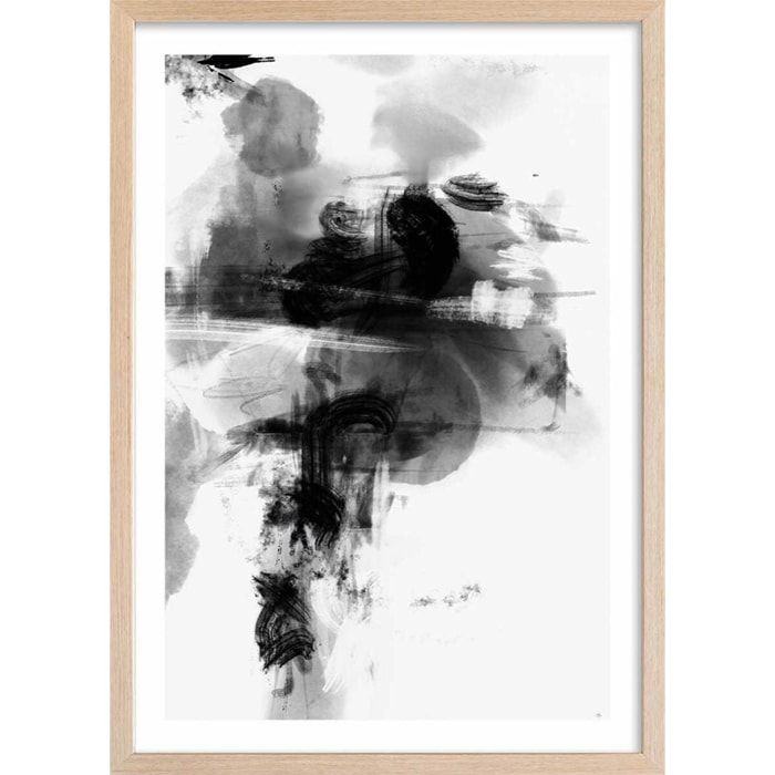 Affiche Wild play Affiche + cadre en bois - Chêne