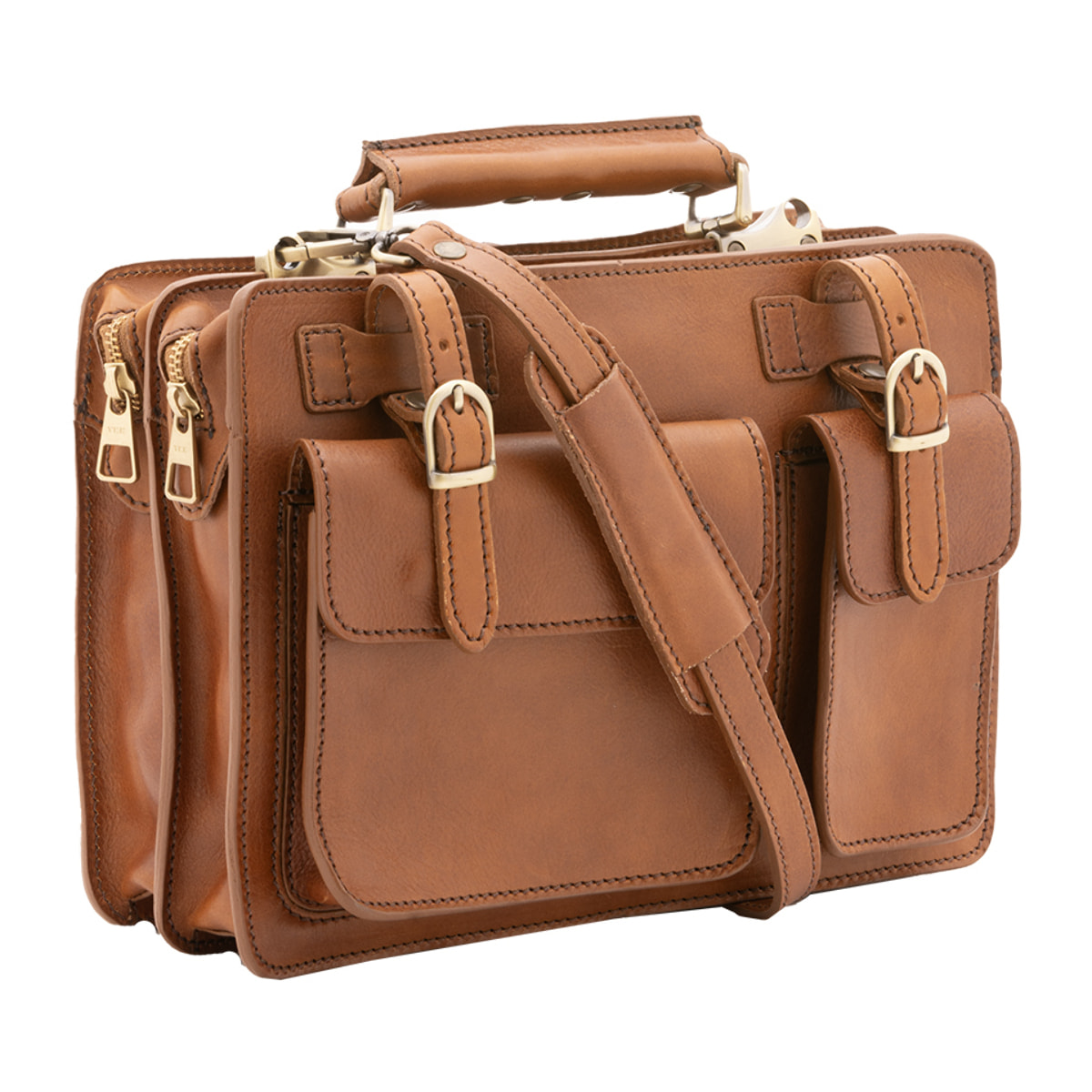 Borsa a mano  unisex In Vera pelle Made in Italy 32x23x10 cm