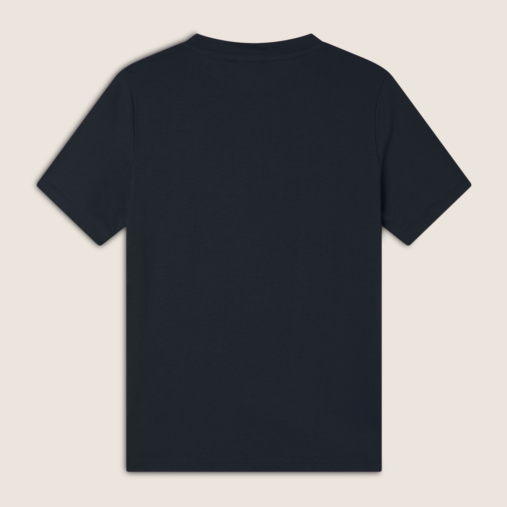 T-shirt girocollo con grafica dorata e perline