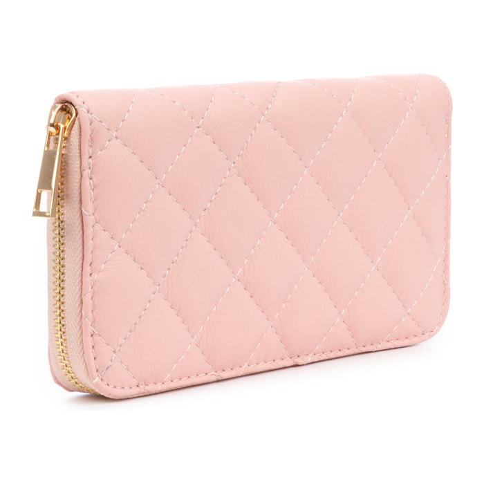 Andali portafoglio donna. Pelle autentica finitura Dollaro.