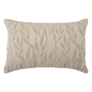 Coussin motif jacquard "Lehto" coton lin 58x38cm