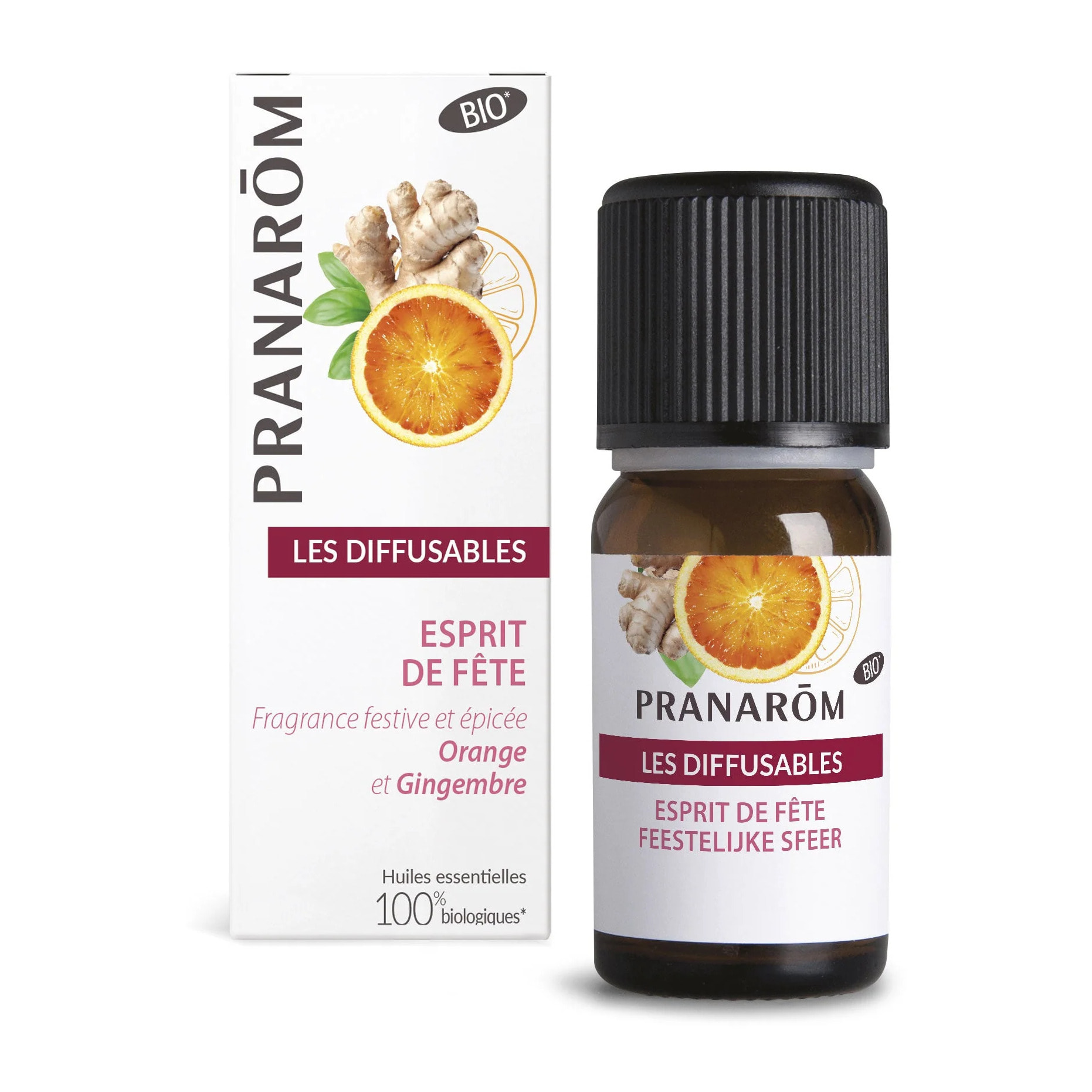 Pranarom - Diffusable - Esprit de fête - Bio - 30 ml