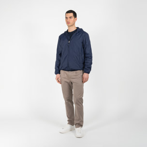 Giubbino con cappuccio in nylon water resistant
