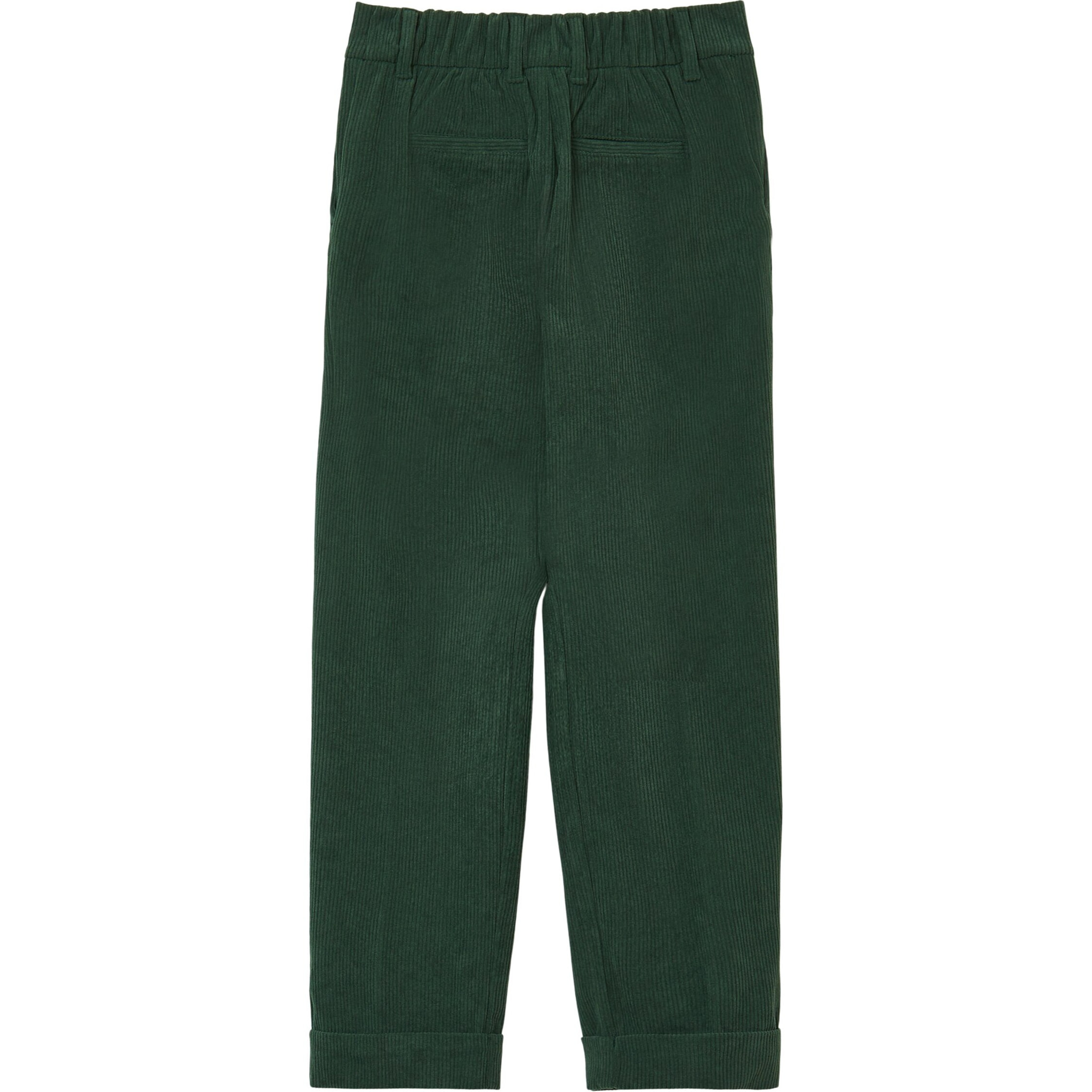 Pantalone con risvolto effetto velluto