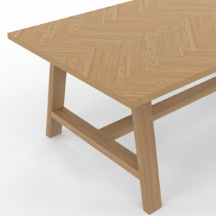 Table basse Gustave effet chevron