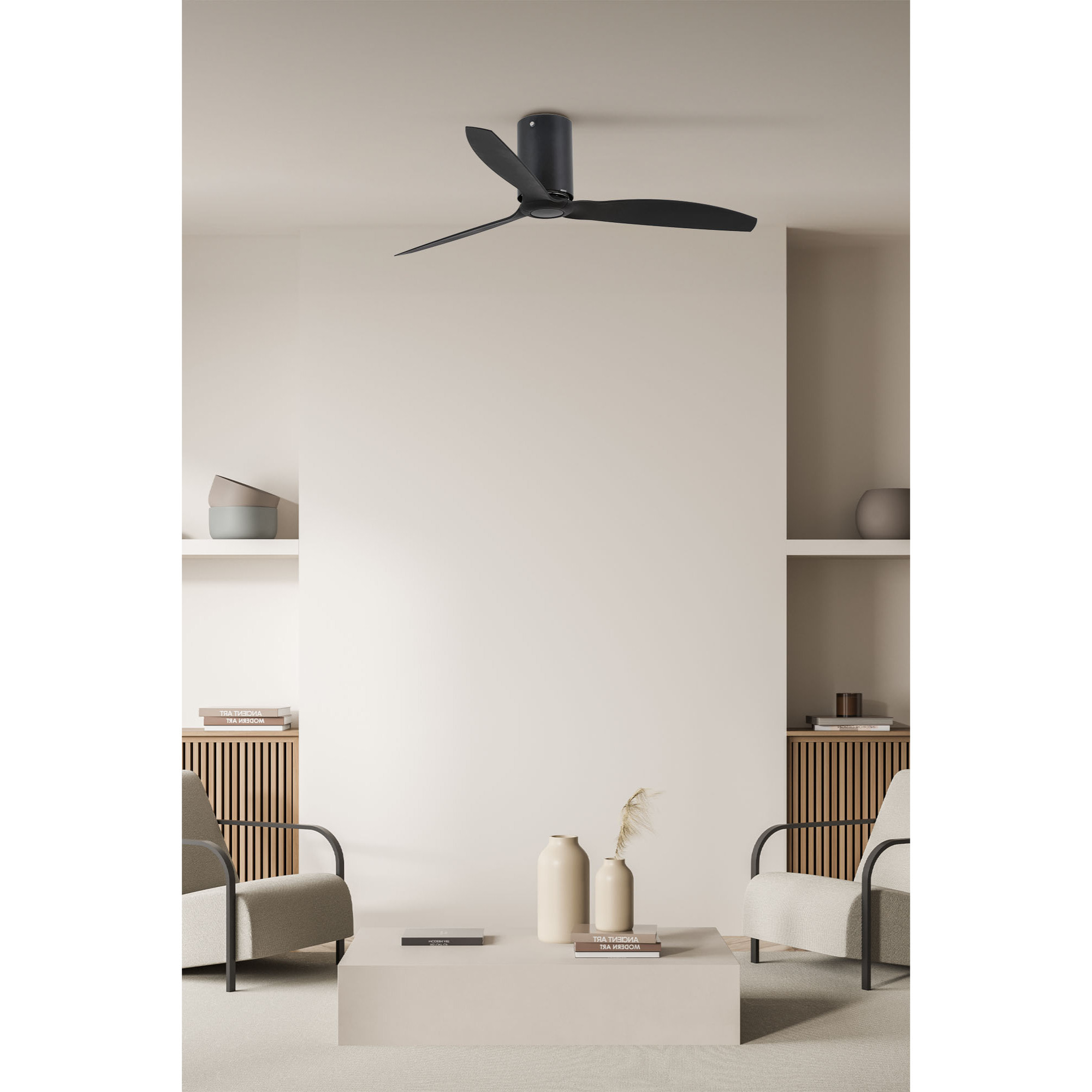 MINI TUBE FAN M Ventilatore a soffitto nero opaco