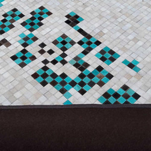 Tapis peau de vache kilim fait main DICU