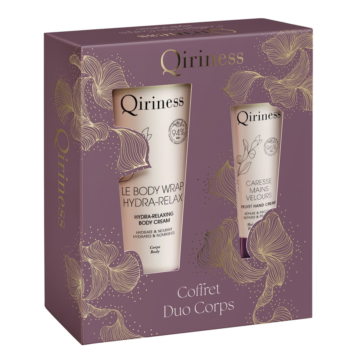 Duo Corps Hydratation Qocoon - Coffret Crème Corps 200ml et Crème Mains 75ml
