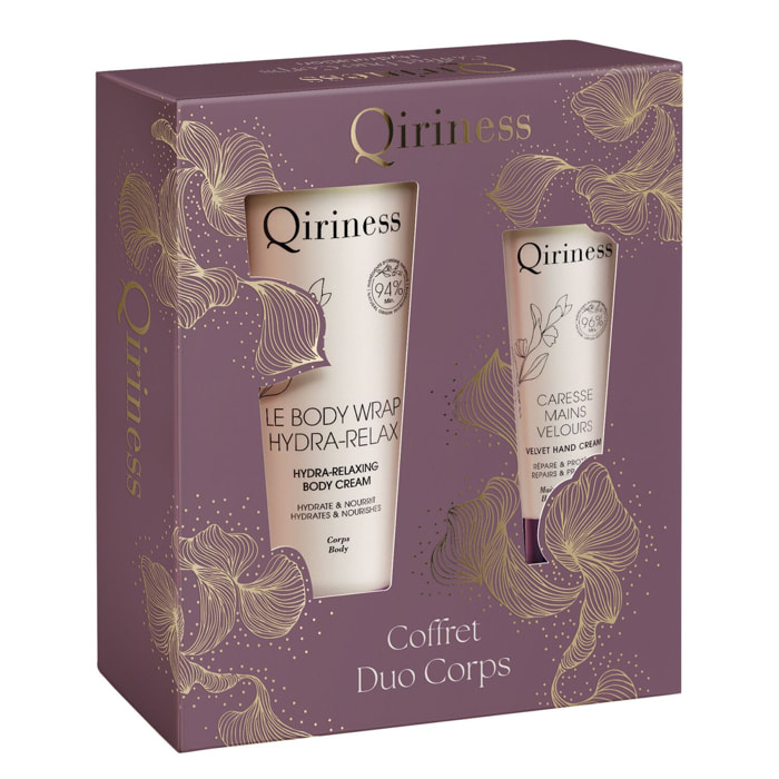 Duo Corps Hydratation Qocoon - Coffret Crème Corps 200ml et Crème Mains 75ml